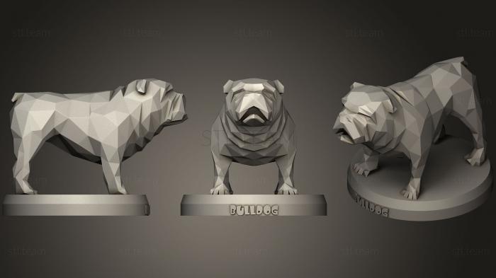 3D model Poly Old Bulldog (STL)